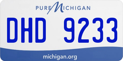 MI license plate DHD9233