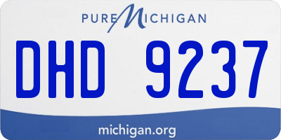 MI license plate DHD9237