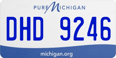 MI license plate DHD9246