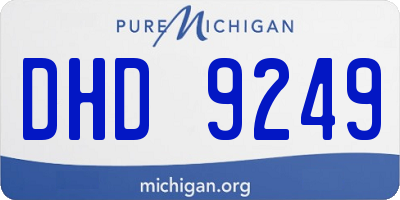 MI license plate DHD9249