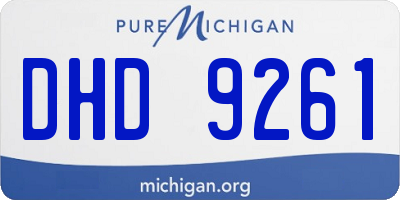 MI license plate DHD9261
