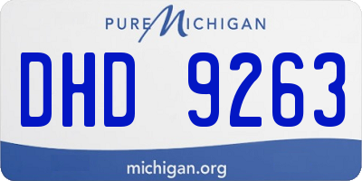MI license plate DHD9263