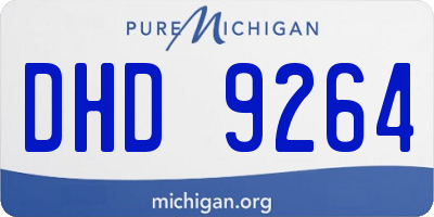 MI license plate DHD9264