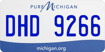 MI license plate DHD9266