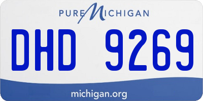 MI license plate DHD9269