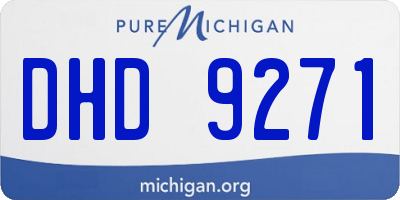 MI license plate DHD9271