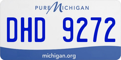 MI license plate DHD9272