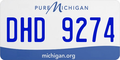 MI license plate DHD9274
