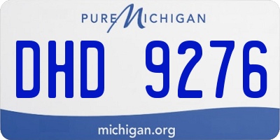 MI license plate DHD9276