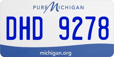 MI license plate DHD9278
