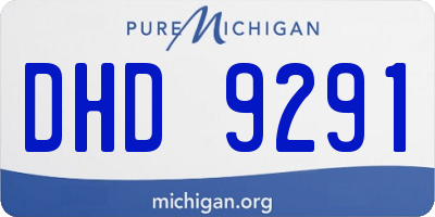 MI license plate DHD9291