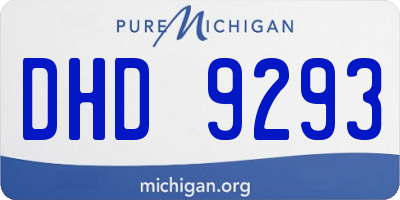 MI license plate DHD9293