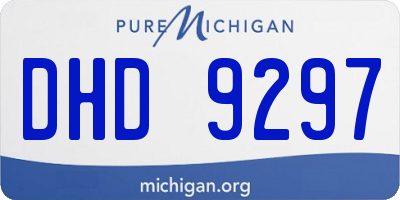 MI license plate DHD9297