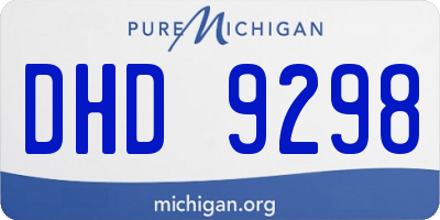 MI license plate DHD9298