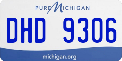 MI license plate DHD9306