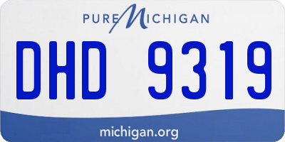 MI license plate DHD9319