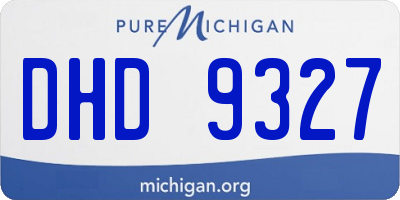 MI license plate DHD9327