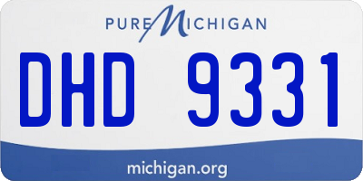 MI license plate DHD9331