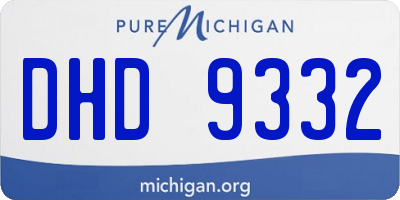 MI license plate DHD9332
