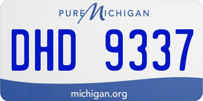 MI license plate DHD9337