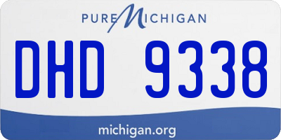 MI license plate DHD9338