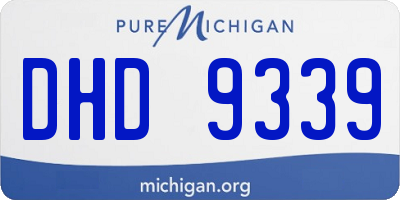 MI license plate DHD9339