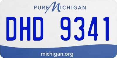 MI license plate DHD9341