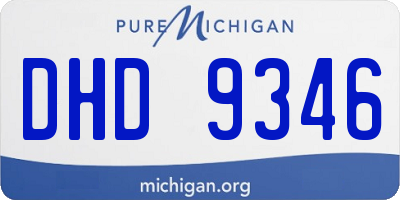 MI license plate DHD9346