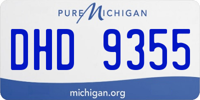 MI license plate DHD9355