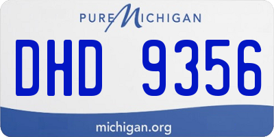 MI license plate DHD9356
