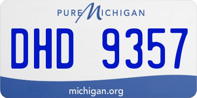 MI license plate DHD9357