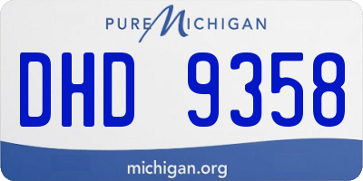 MI license plate DHD9358