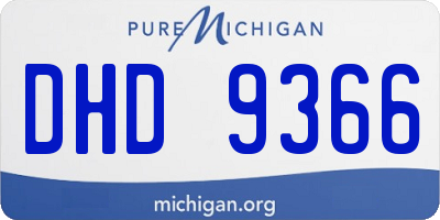 MI license plate DHD9366