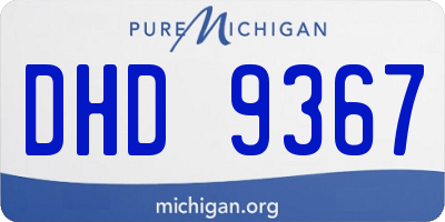 MI license plate DHD9367