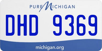 MI license plate DHD9369