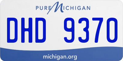 MI license plate DHD9370