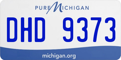 MI license plate DHD9373
