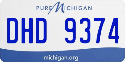 MI license plate DHD9374
