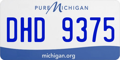 MI license plate DHD9375