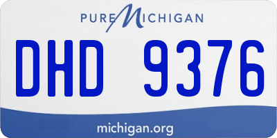 MI license plate DHD9376