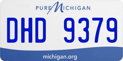 MI license plate DHD9379