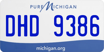 MI license plate DHD9386