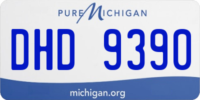 MI license plate DHD9390