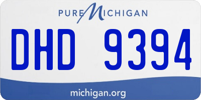 MI license plate DHD9394