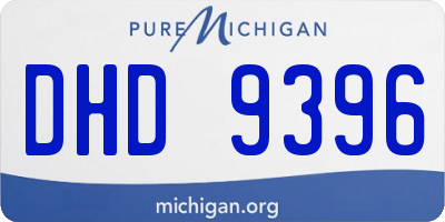 MI license plate DHD9396