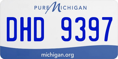 MI license plate DHD9397