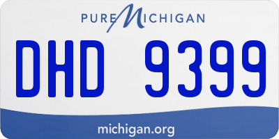 MI license plate DHD9399