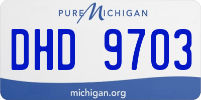 MI license plate DHD9703