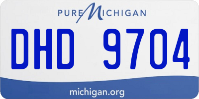 MI license plate DHD9704