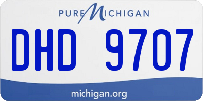 MI license plate DHD9707